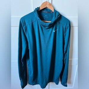 Nike Men's Teal Dri-FIT Hoodie